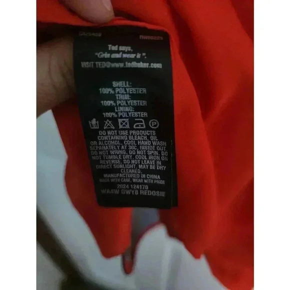 Ted Baker Redosie Rosie Print Dress Red - Picture 3 of 15